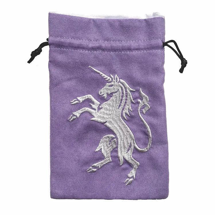 Purple Unicorn dice bag