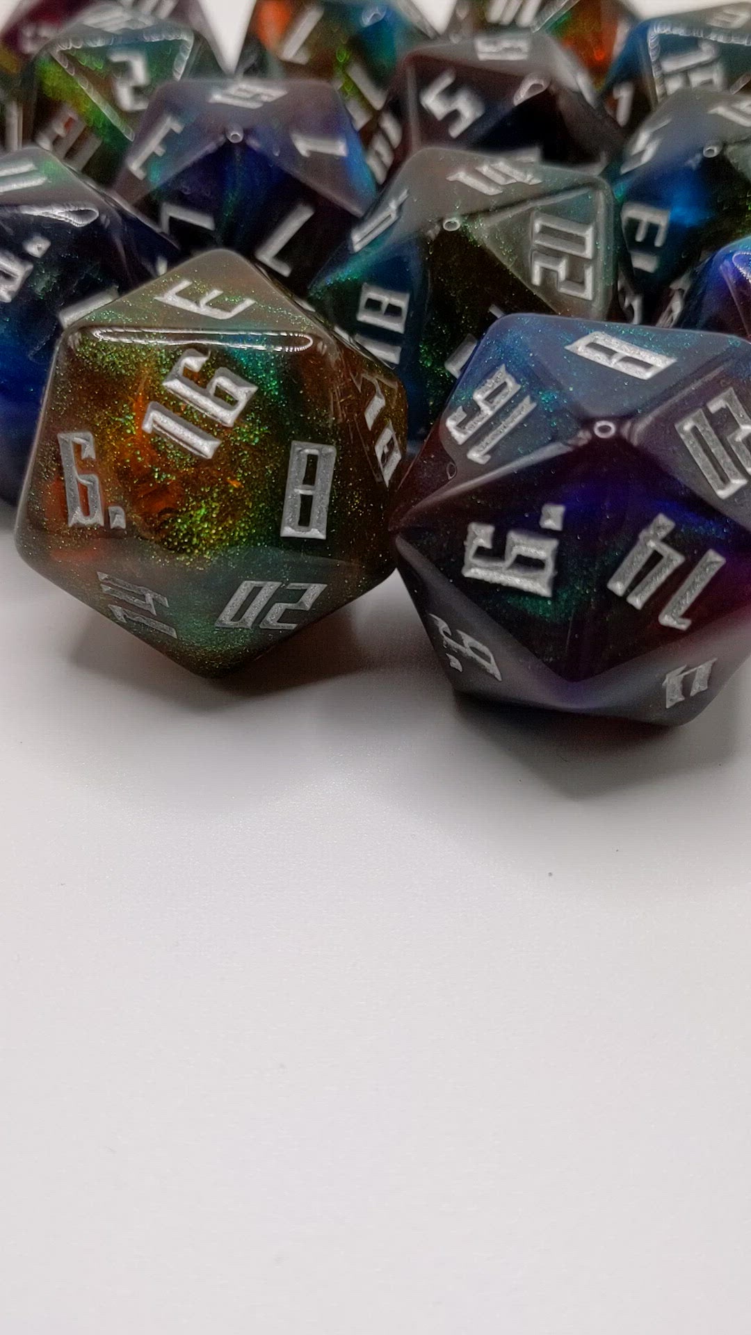 Giant d20 dice video