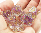 Purple Glitter Dice