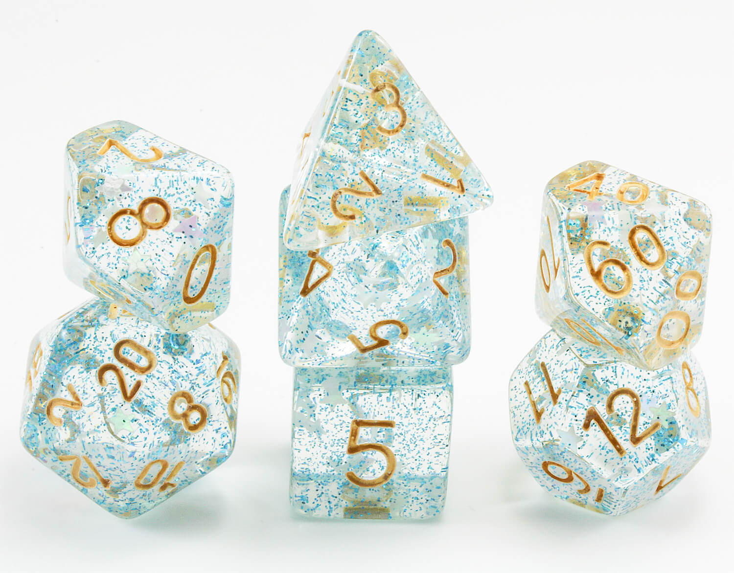 Blue Skies D&D Dice