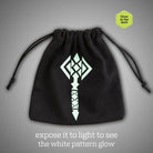 Glow in the dark dice bag