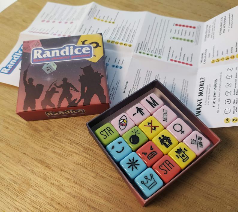 Randice RPG Dice Random Character Generator 3