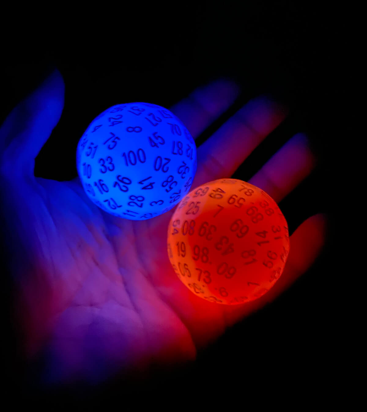 d100 Glow in the dark