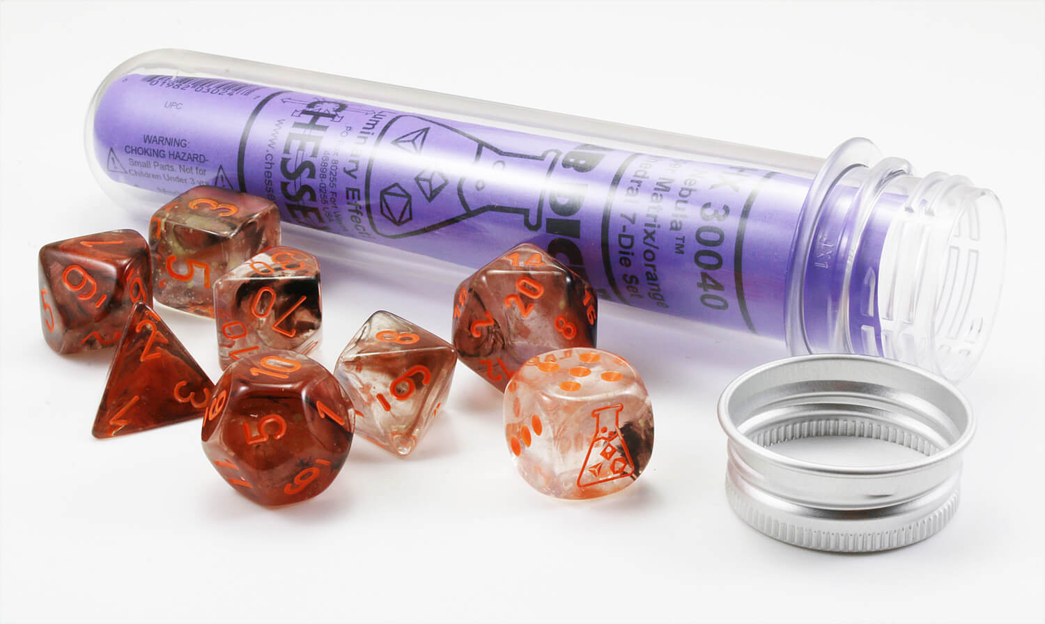 Chessex Lab Dice IV Nebula Copper Matrix 3