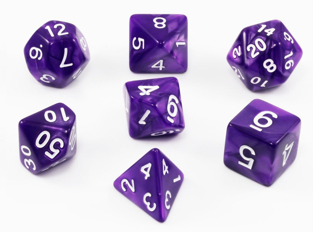 Purple Dungeons and Dragons Dice