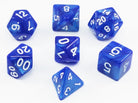 D&D Dice Pearl Blue White