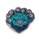 Eye Tyrant D20 Teal Pin