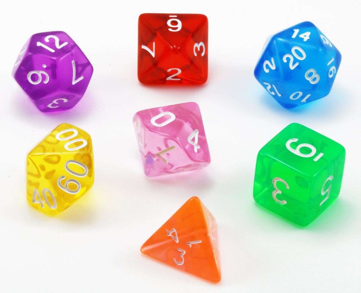 D&D Translucent Dice