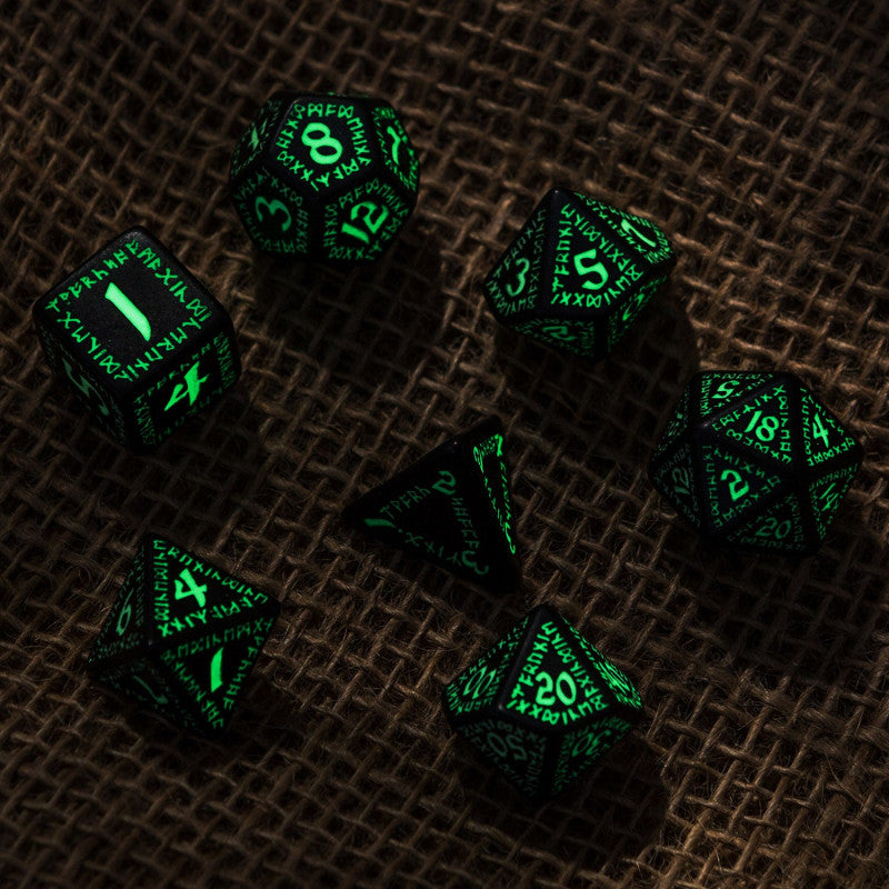 Runic Dice Glow In The Dark 4