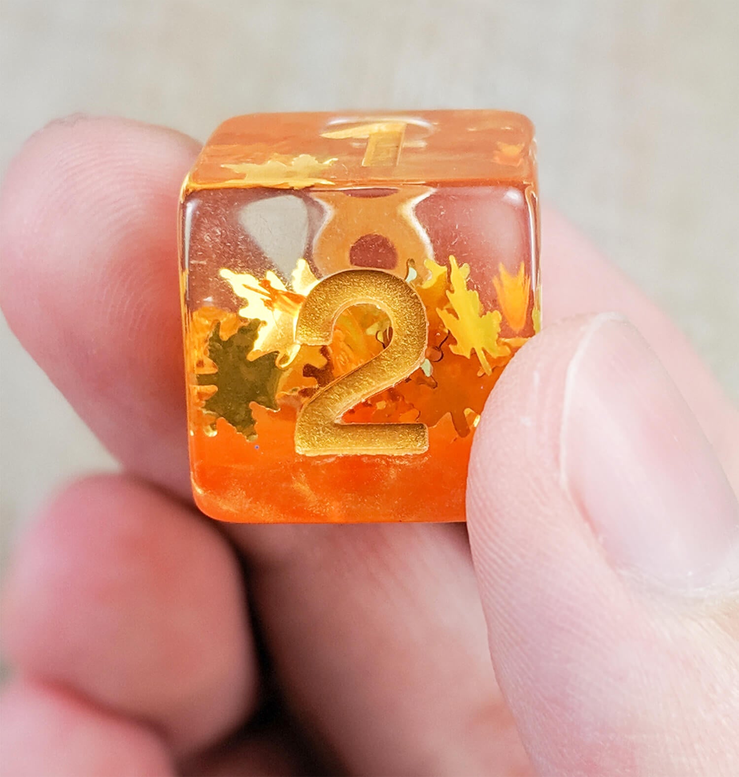 D&D Dice Autumn Fall