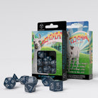 Llama dice glitter dark blue white 2