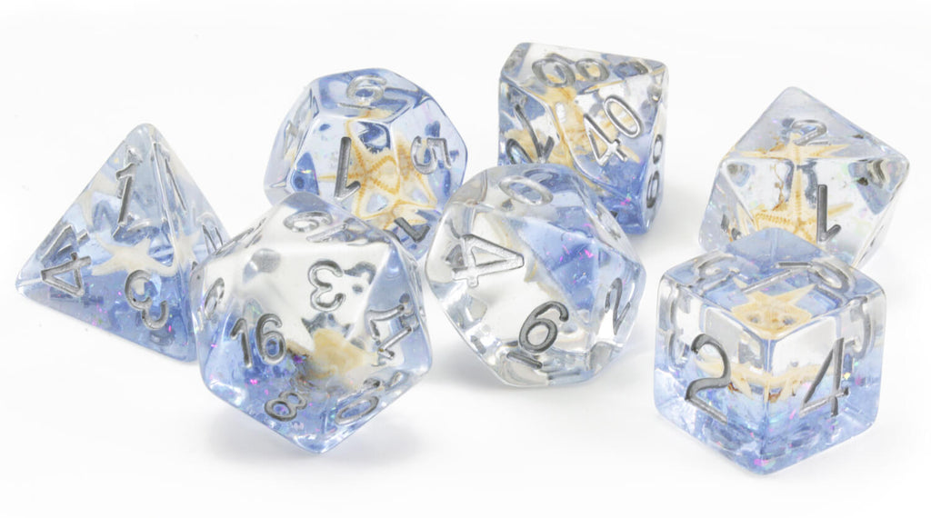 Blue Starfish Dice for DnD 3