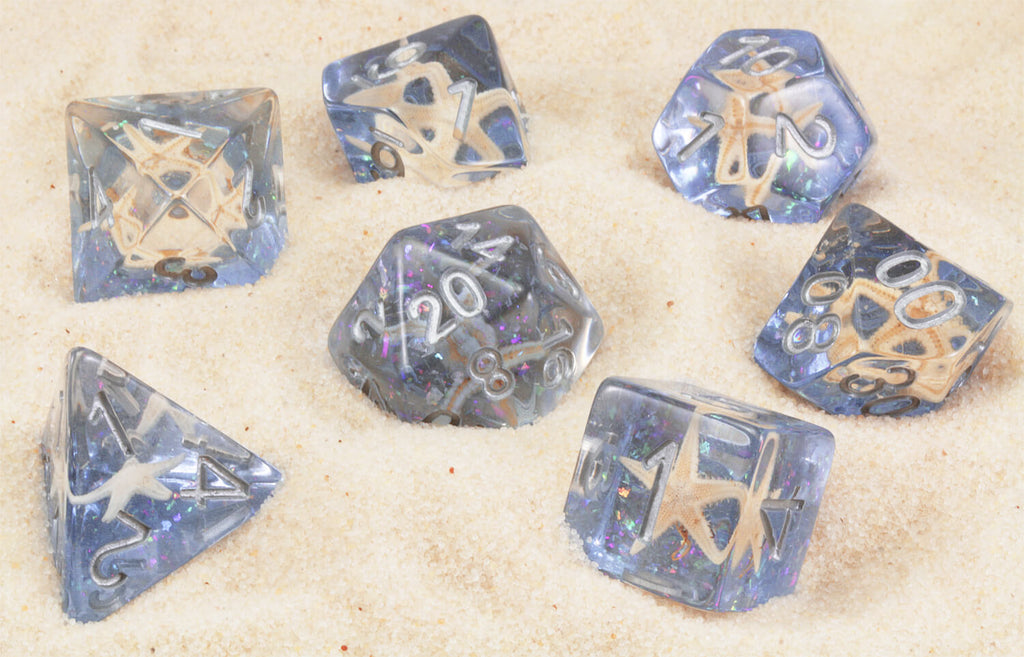 Blue Starfish Dice for DnD