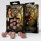 Steampunk clockwork dice caramel