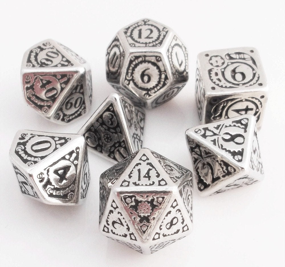 Steampunk Metal Dice