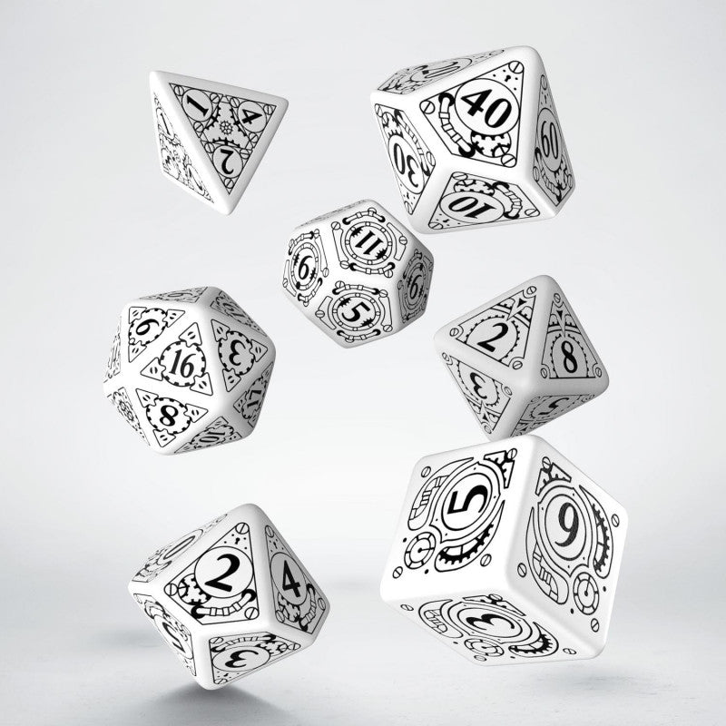 Steampunk Dice White