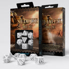 Steampunk Dice White Q-Workshop