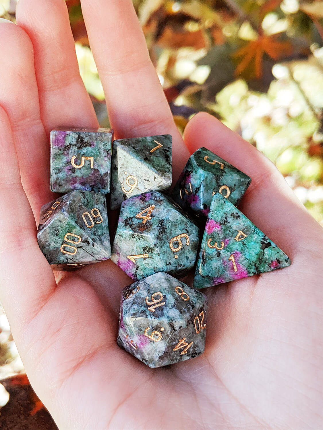 Ruby Josite RPG Dice