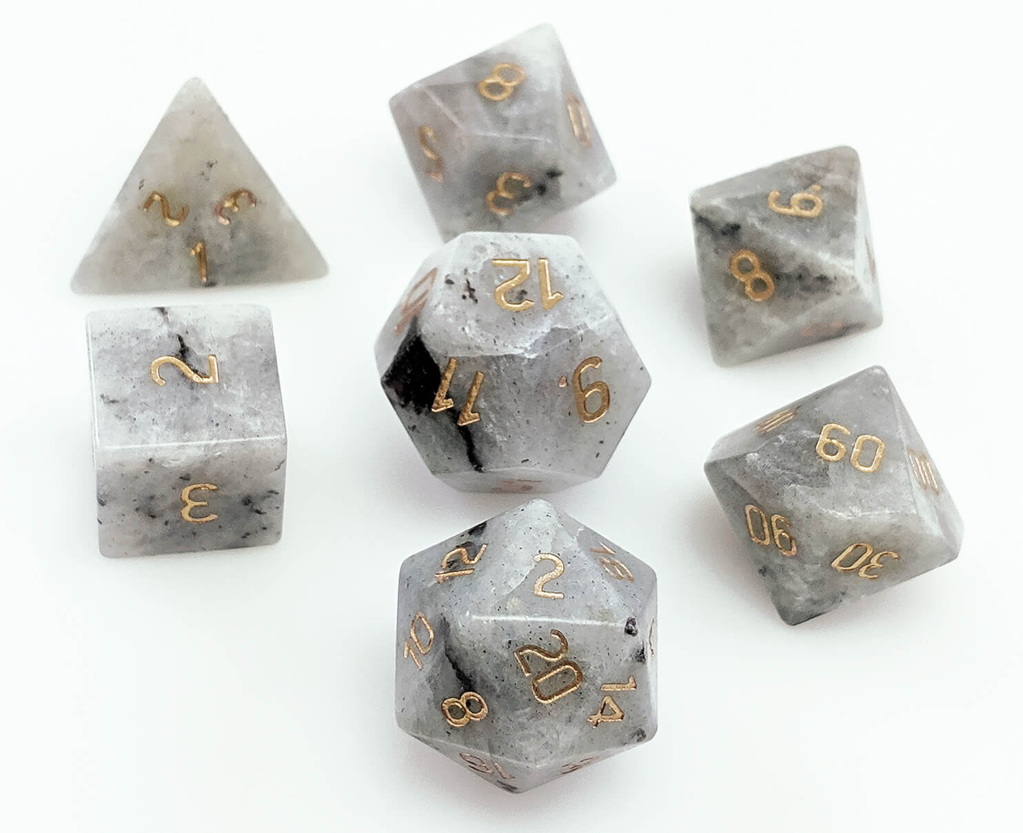 Labradorite Stone D&D dice