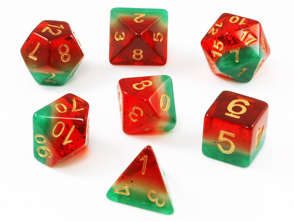 Watermelon DnD dice